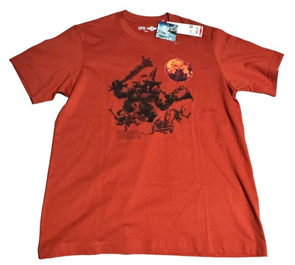 UNIQLO x The Legend of Zelda Tears of the Kingdom T-shirt L size Orange JAPAN