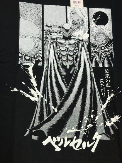 BERSERK Uniqlo 2025 T-shirt Relaxed-fit Griffith Femto Black Size L From JAPAN