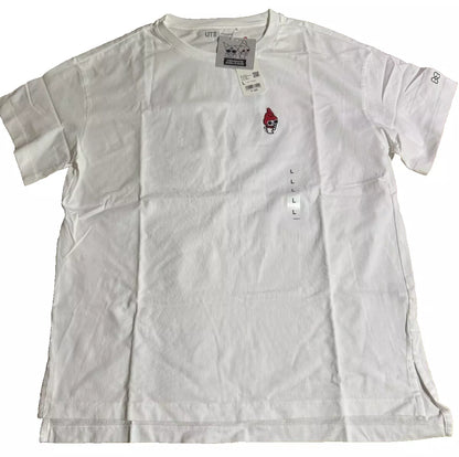 UNIQLO Sanrio KUROMI & MY MELODY T-shirt Oversize Fit L size White From JAPAN