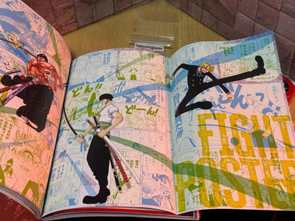 ONE PIECE Magazine Both Wings Zoro and Sanji Book Double-page poster Sticker JPN