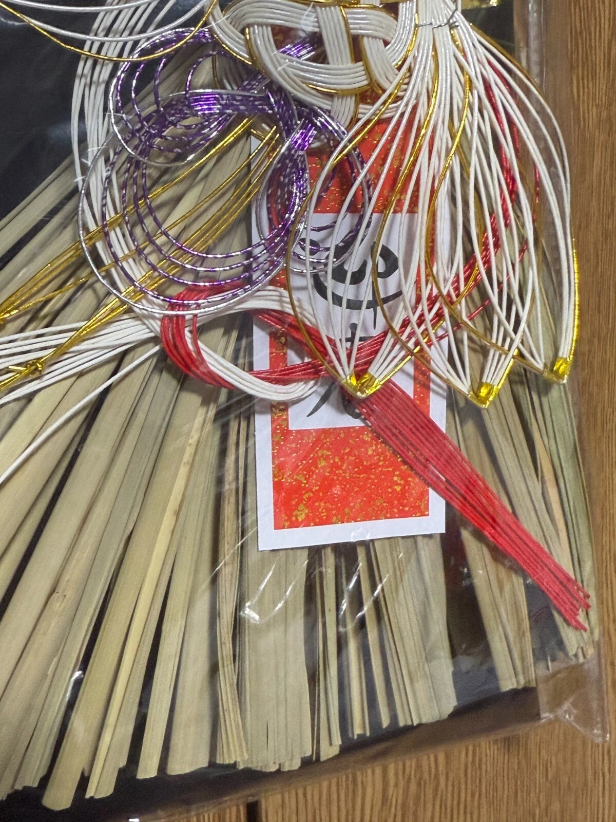 Japanese New Year Entrance Decoration Ornament Shime 14.6 in Red-Crowned Crane