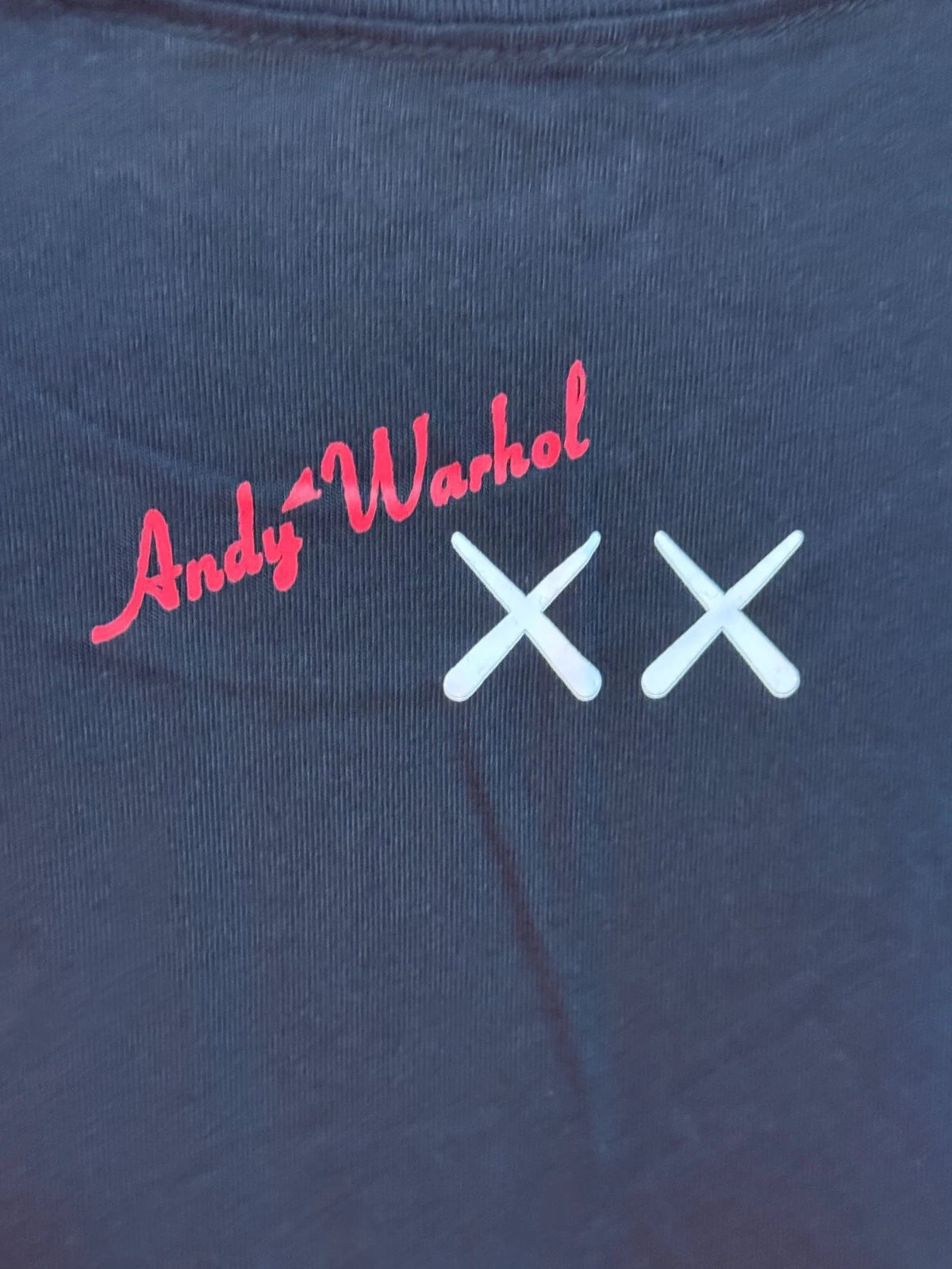 UNIQLO x KAWS Andy Warhol LIMITED T-shirt Black Size 4XL (US 3XL) From JAPAN