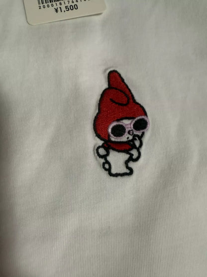 UNIQLO Sanrio KUROMI & MY MELODY T-shirt Oversize Fit L size White From JAPAN