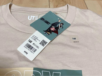 SPY X FAMILY Uniqlo UT 2nd Ed. Kids T-shirt Anya & Bond 160 cm JAPAN