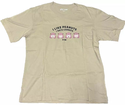 SPY X FAMILY Uniqlo UT 2nd Ed. Adult T-shirt Anya Face L (US M) Natural JAPAN