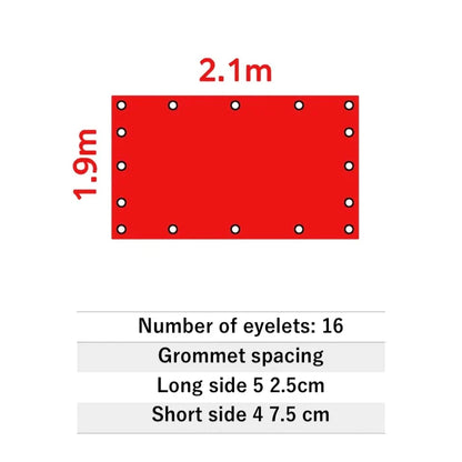 Waterproof Cover Japanese KEI MINI TRUCK [Red] Sambar Carry Minicab Acty Hijet