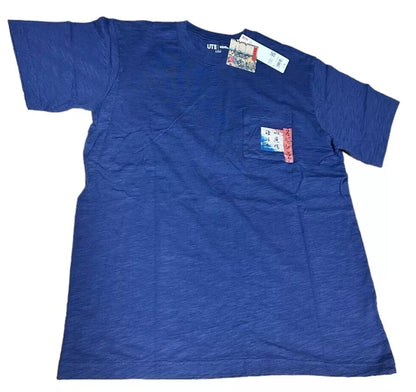 UNIQLO 2024 Ukiyoe Japanese Carp design T-shirt Navy Size L From JAPAN