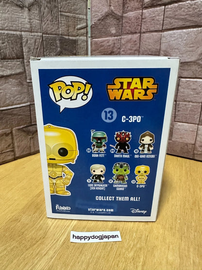 Funko Pop Star Wars Metallic Chrome C-3PO Exclusive 2015 SDCC Comic Con From JP