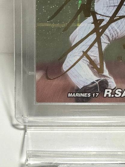 ROKI SASAKI 2022 STAR CARD #S-16 Gold Printed signed Calbee Lotte Marines JAPAN