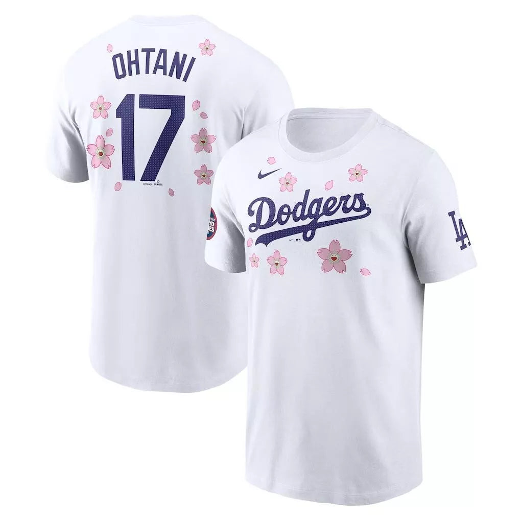 SHOHEI OTANI MLB Tokyo Series Murakami Takashi Design Dodgers T-Shirt L size JPN