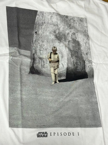UNIQLO STAR WARS T-Shirt Kosuke Kawamura XXL White Cotton Oversized fit JAPAN