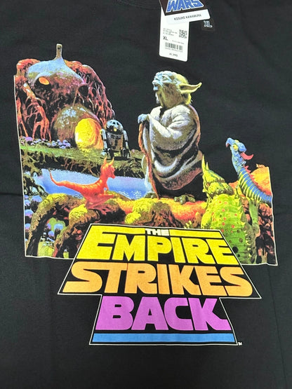 UNIQLO STAR WARS T-Shirt Kosuke Kawamura XL Black Cotton Oversized fit JAPAN