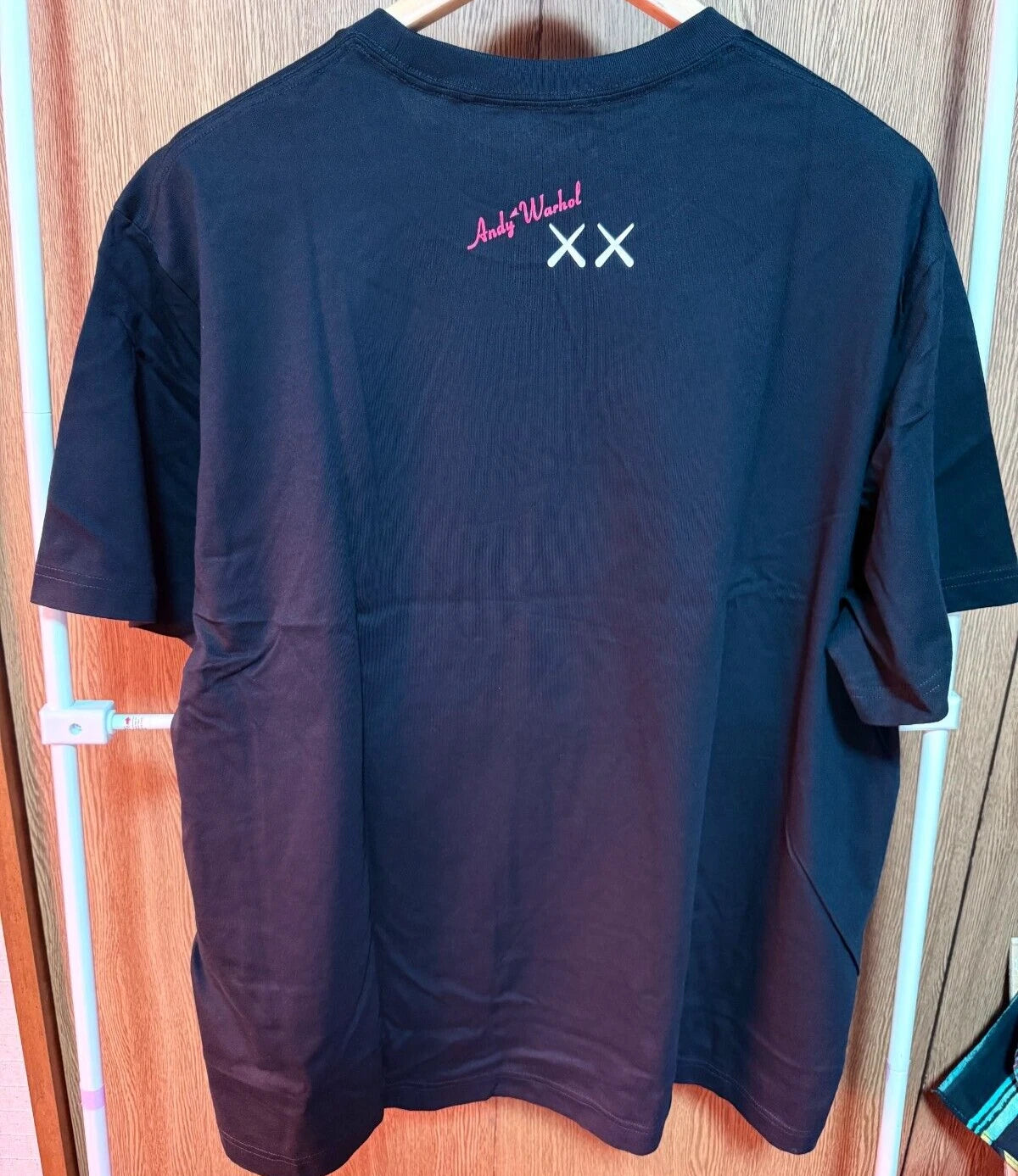 UNIQLO x KAWS Andy Warhol LIMITED T-shirt Black Size 4XL (US 3XL) From JAPAN