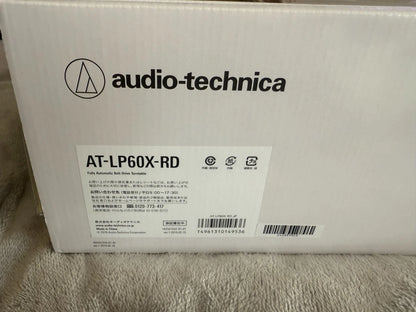 Audio Technica Full Auto Record Player Red AT-LP60X RD 33/45 rotation From JAPAN