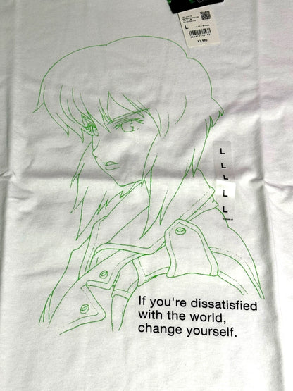 Ghost in the Shell Uniqlo 2025 T-shirt Motoko Relaxed-fit Size L White JAPAN