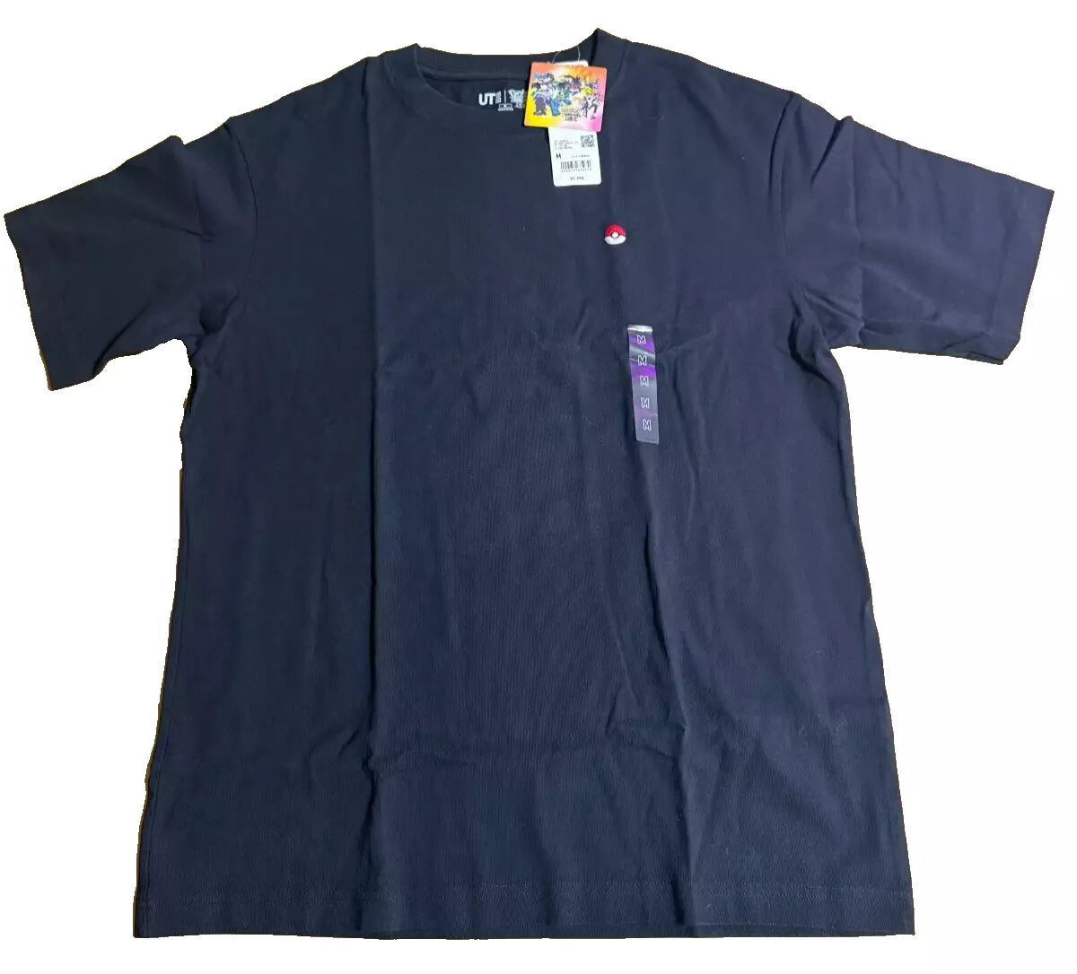 UNIQLO Pokemon Masters Trainers EX T-shirt Oversize Fit size M Black JAPAN