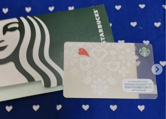 STARBUCKS Card Gift 2021 Cross-stitch design beige JAPAN LIMITED Pin Intact