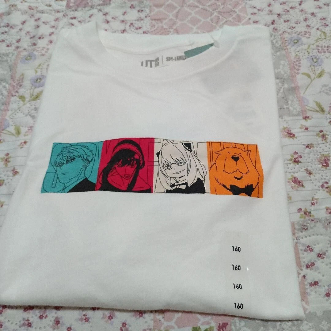 SPY X FAMILY Uniqlo UT 2nd Ed. Kids T-shirt Anya Bond Roid Yoru 160 cm JAPAN
