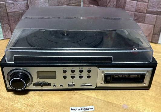 Analog Record Turntable with Cassette Tape USB/SD-Card RS-RCPC-001 110V JAPAN