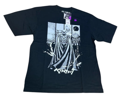 BERSERK Uniqlo 2025 T-shirt Relaxed-fit Griffith Femto Black Size L From JAPAN