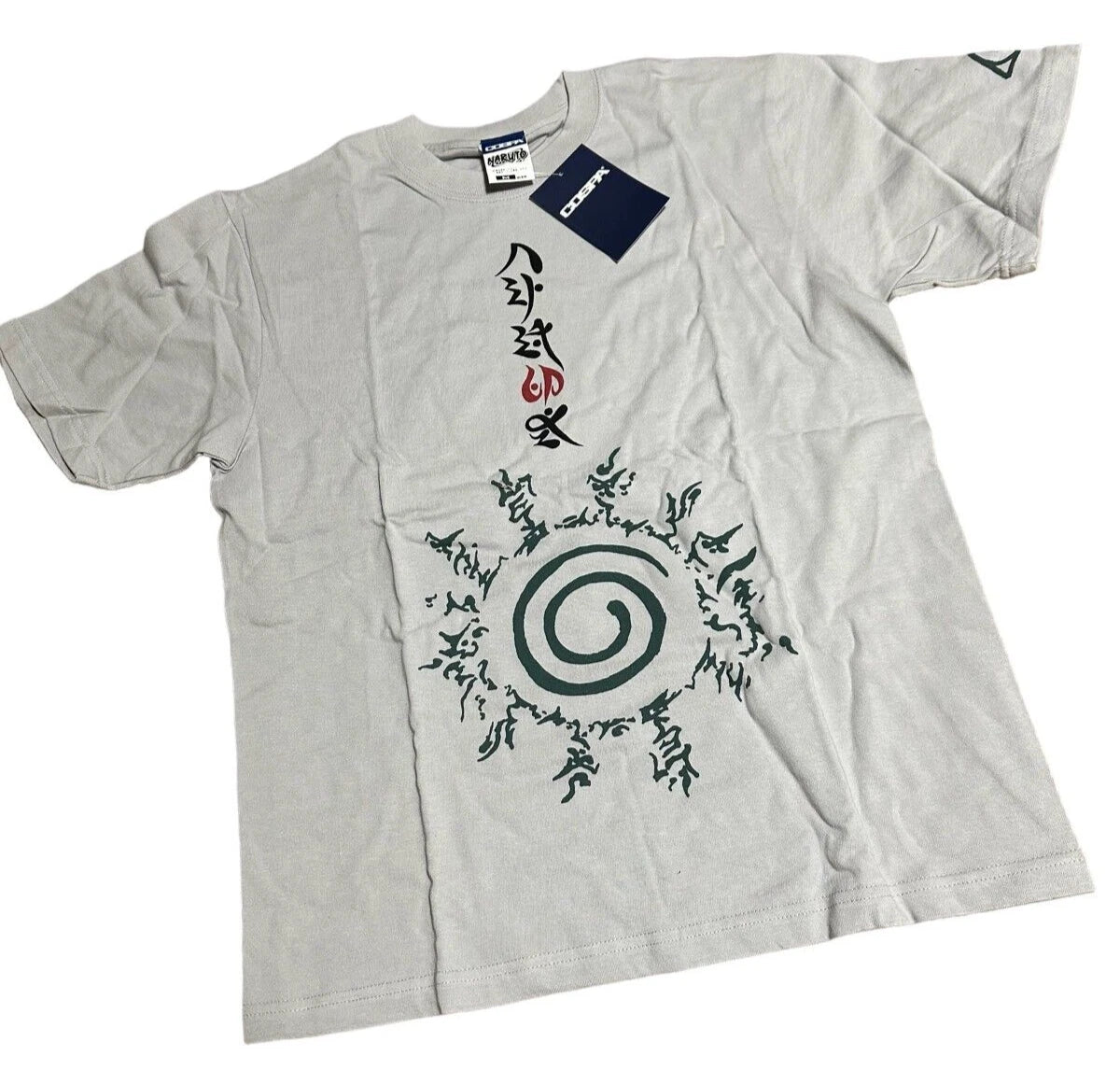 COSPA NARUTO Nine Tail Fox Seal Formulation 八卦の封印式 T-Shirt M Size Gray JAPAN