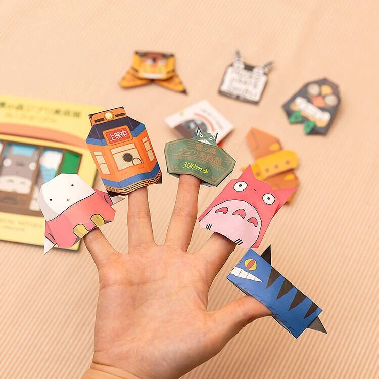 Ghibli Museum Limited Original Finger Puppet Origami Set Totoro Tamagohime JAPAN