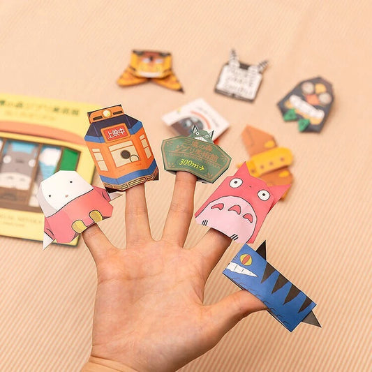Ghibli Museum Limited Original Finger Puppet Origami Set Totoro Tamagohime JAPAN