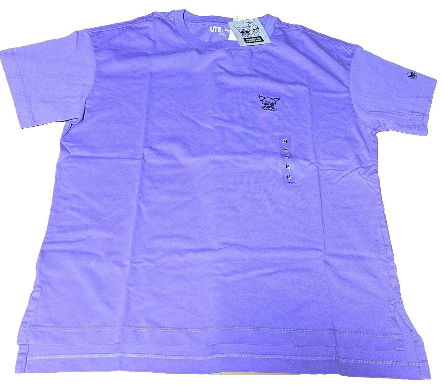 UNIQLO Sanrio KUROMI & MY MELODY T-shirt Oversize Fit XL size Purple JAPAN