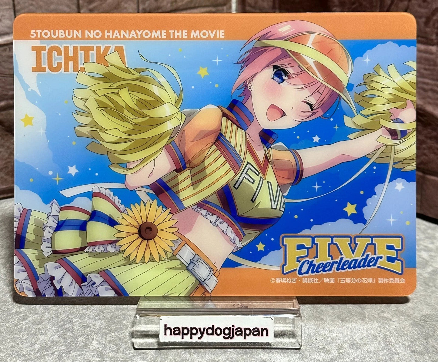 The Quintessential Quintuplets Ichika Cheerleader Plastic Mini Desk-Pad JAPAN