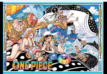 Weekly SHONEN JUMP 2021 No.33-34 Color cover One Piece with poster From JAPAN