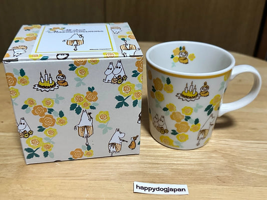 Moomin Official Mug All about Moominmamma Yellow NEW MM7802-11 From JAPAN