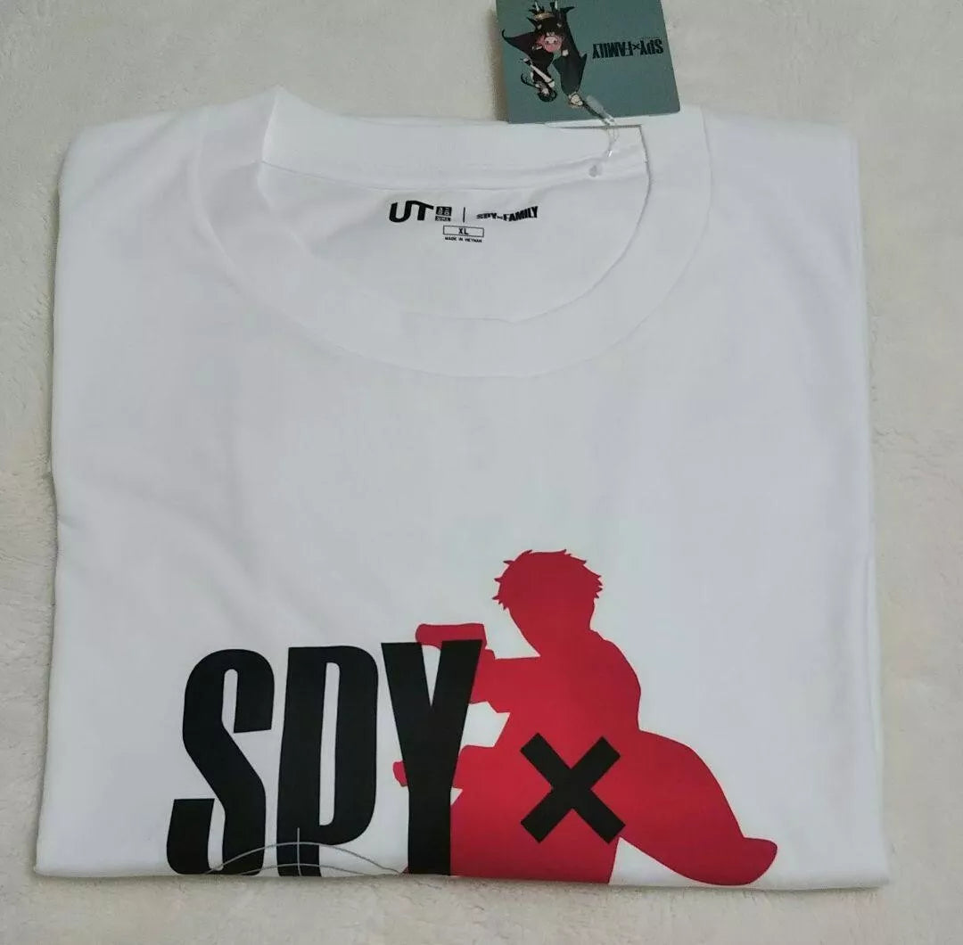 SPY X FAMILY Uniqlo UT Adult T-shirt Loid Forger XL (US L) size White From JAPAN
