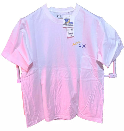 UNIQLO x KAWS Andy Warhol T-shirt White Banana Size XL (US L) From JAPAN