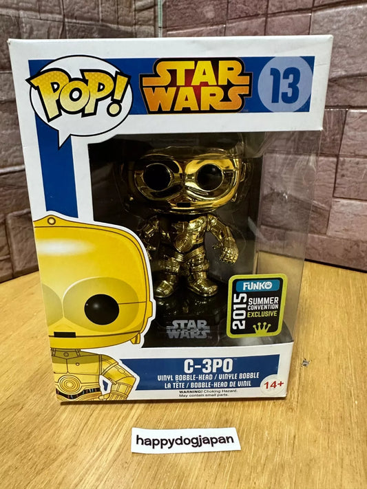 Funko Pop Star Wars Metallic Chrome C-3PO Exclusive 2015 SDCC Comic Con From JP