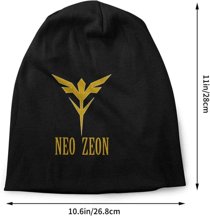 Mobile Suit Gundam Neo Zeon Knit Cap Black/Yellow One size (53-59cm) From Japan