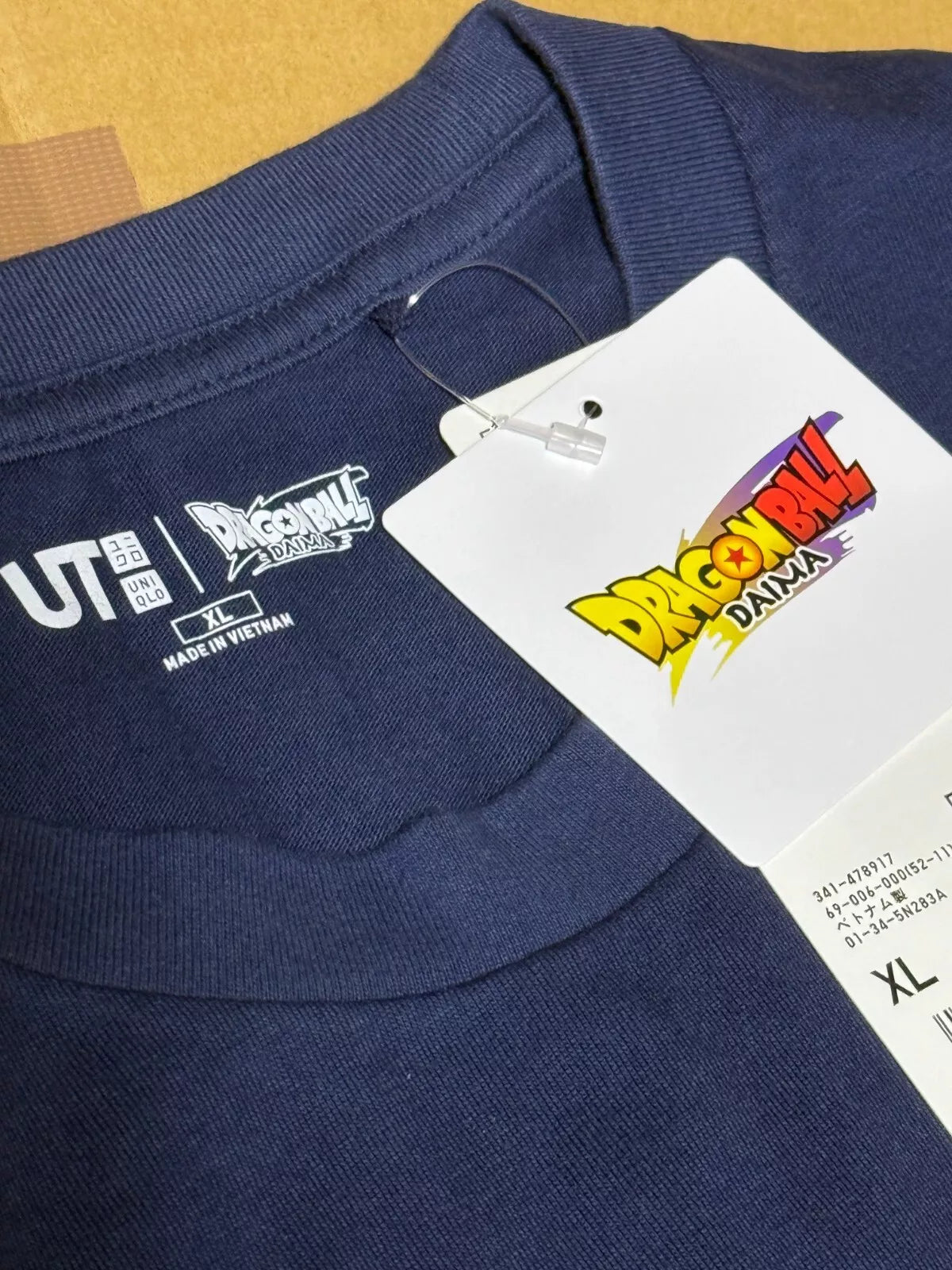 DRAGON BALL DAIMA Uniqlo UT graphic 2025 T-shirt NAVY with pocket XL size JAPAN