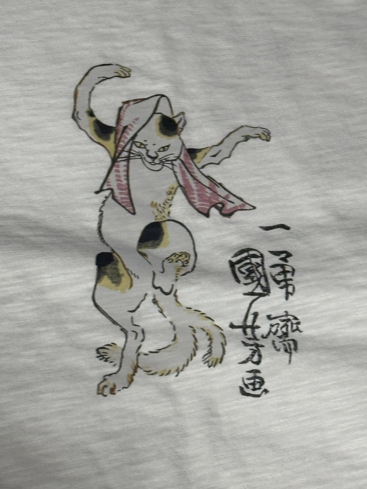 UNIQLO 2024 Ukiyoe Dark Fantasy Japanese Art T-shirt White Size L From JAPAN
