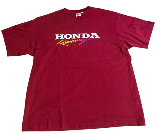 HONDA Racing x GU Honda Official Licensed Product T-shirt RED XL Size JAPAN
