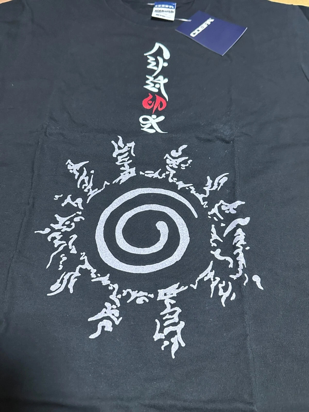 COSPA NARUTO Nine Tail Fox Seal Formulation 八卦の封印式 T-Shirt M Size Black JAPAN
