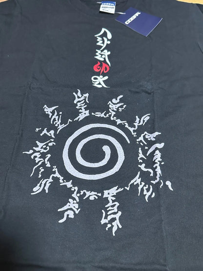 COSPA NARUTO Nine Tail Fox Seal Formulation 八卦の封印式 T-Shirt M Size Black JAPAN