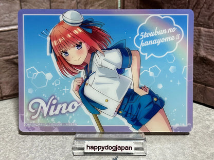 The Quintessential Quintuplets Nino Sailor Costume Plastic Mini Desk-Pad JAPAN