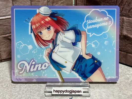 The Quintessential Quintuplets Nino Sailor Costume Plastic Mini Desk-Pad JAPAN