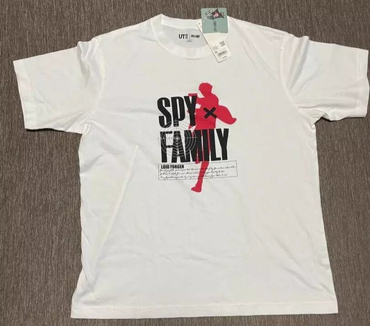 SPY X FAMILY Uniqlo UT Adult T-shirt Loid Forger XL (US L) size White From JAPAN