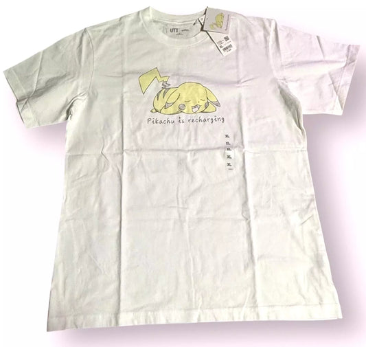 UNIQLO 2025 Pokémon Sketch Design Pikachu is recharging XL size Off-White JAPAN