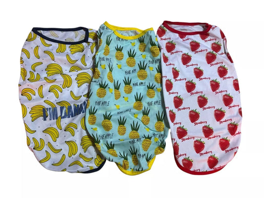 Cute Pet small dog clothes size XXL lot of 3 pieces Summer Shirt 6-8kg JAPAN