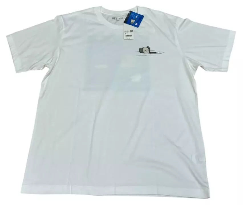 UNIQLO x KAWS 2023 Art Book Ver. T-shirt White/Blue Size XL (US L) From JAPAN