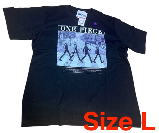 ONE PIECE x Uniqlo 2025 T-shirt Abbey Road Regular Black L size From JAPAN