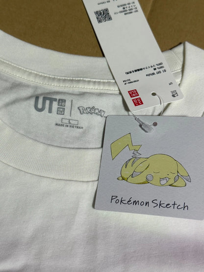 UNIQLO 2025 Pokémon Sketch Design No.0052 Meowth M size Off-White From JAPAN