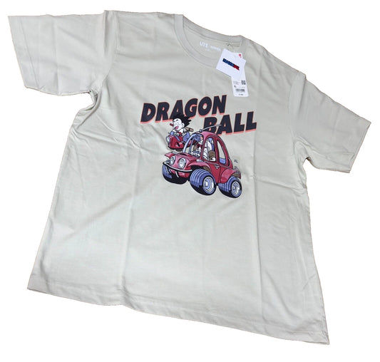 DRAGON BALL Uniqlo UT graphic 2025 T-shirt regular crew neck Natural XL JAPAN