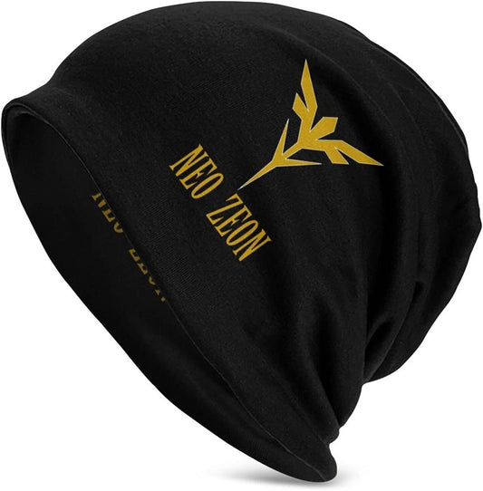 Mobile Suit Gundam Neo Zeon Knit Cap Black/Yellow One size (53-59cm) From Japan